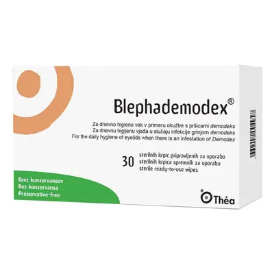 Blephademodex, Garze Sterili Oculari per Palpebre, 30 pezzi, Thea