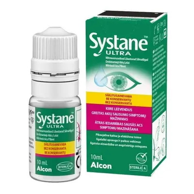 Gocce oftalmiche lubrificanti senza conservanti Systane Ultra, 10 ml, Alcon