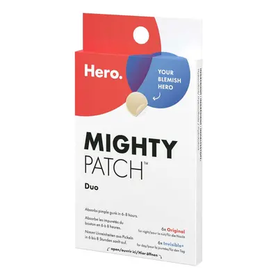 Cerotti idrocolloidali per l'acne Mighty Patch Duo, 12 pezzi, Hero