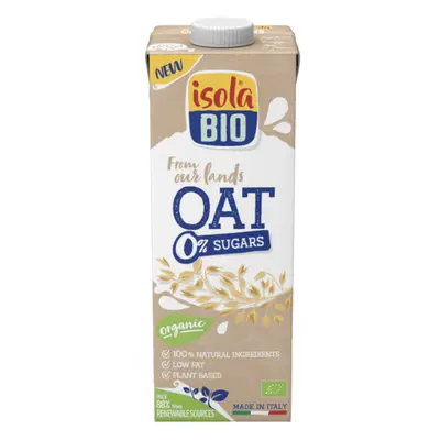 Bevanda di avena bio 0% zuccheri, 1L, Isola Bio