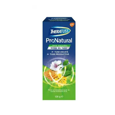 Sciroppo per la tosse Theratuss ProNatural, 128 g, Gsk