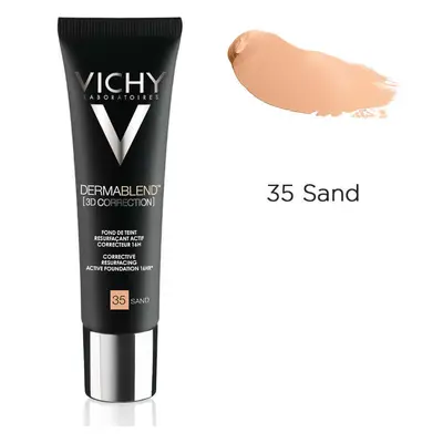 Vichy Dermablend - 3D Fondotinta Coprente per Pelle Grassa Tonalità 35, 30ml