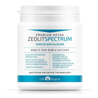 Sale da bagno alcalino Zeolit ​​​​Spectrum, 360 g, Novo Biomedics