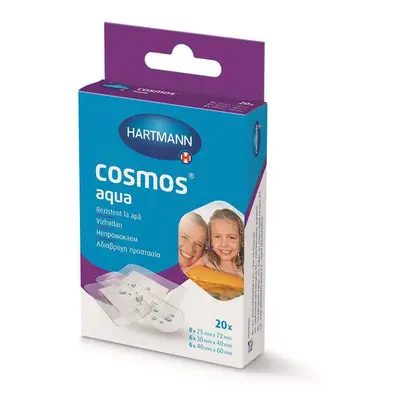 Toppe trasparenti Cosmos Aqua, 20 pezzi, Hartmann