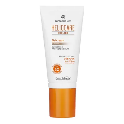 Heliocare Color Gel Cream SPF50 Brown Protezione Solare Viso Colorata, 50ml