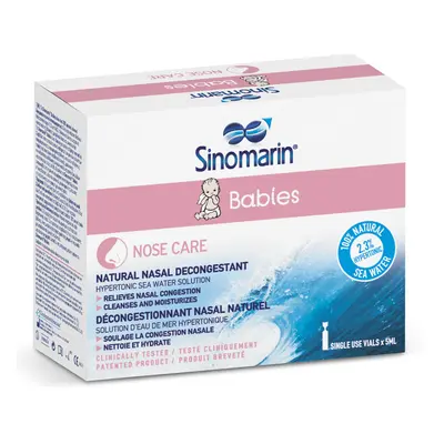 Decongestionante nasale per neonati e bambini Sinomarin Babies, 18 fiale x 5 ml, Gerolymatos Int