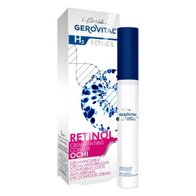 Crema Antirughe Contorno Occhi, Gerovital H3 Retinol, 15 ml, Farmec