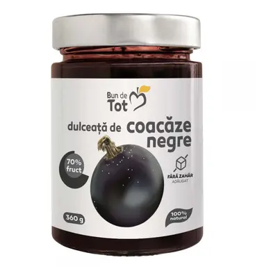 Marmellata di Ribes Nero, Marmellata Senza Zucchero, 360g, Pianta Dacia