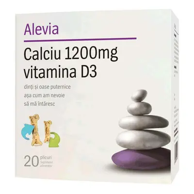 Calcio 1200mg Vitamina D3, 20 bustine, Alevia