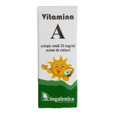 Soluzione oleosa di vitamina A, 10 ml, Biogalenica