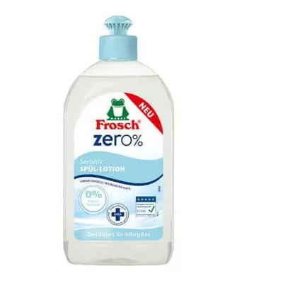 Lozione detersivo per piatti Zero% Sensitive, 500 ml, Frosch