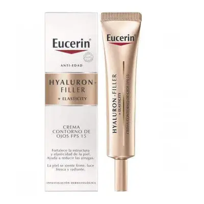 Hyaluron Filler + Elasticity crema contorno occhi antirughe, 15 ml, Eucerin