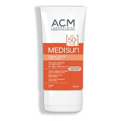 Crema colorata per la protezione solare con SPF 50+ Light Tint Medisun, 40 ml, Acm