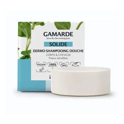 Shampoo e bagnoschiuma dermosolido per capelli e corpo, 109 g, Gamarde