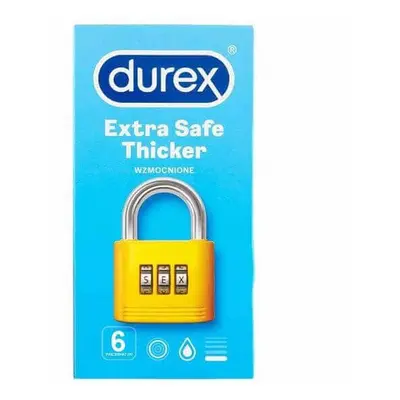 Preservativi extra sicuri, 6 pezzi, Durex