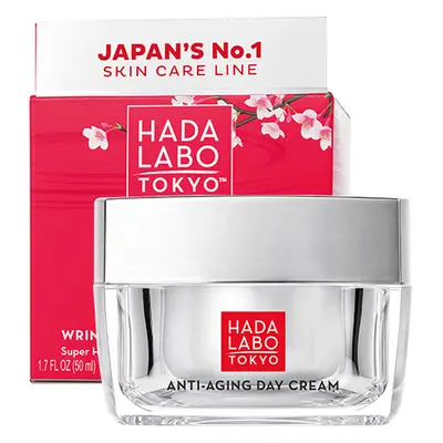 Crema da giorno antietà senza profumo con acido super ialuronico, 50 ml, Hada Labo Tokyo