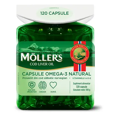 Olio di fegato di merluzzo, 120 capsule, Möller's