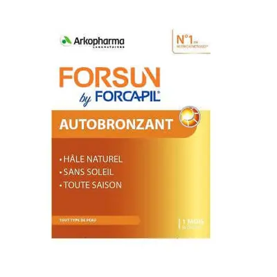 Forcapil Forsun Autoabbronzante, 30 capsule, Arkopharma