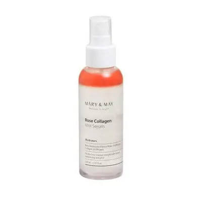 Siero tipo spray con collagene ed estratto di rosa, 100 ml, Mary e May