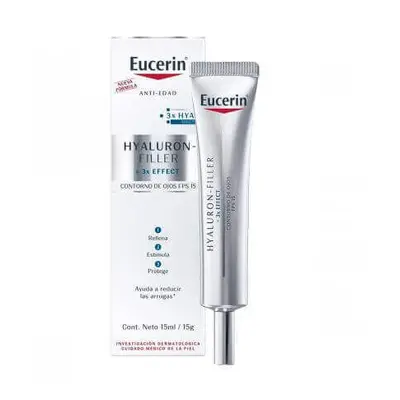 Crema contorno occhi con triplo effetto antietà Hyaluron Filler, 15 ml, Eucerin