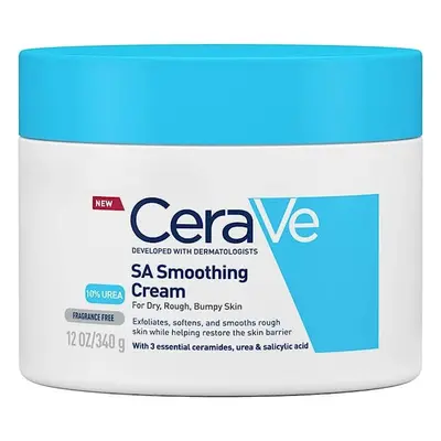 CeraVe SA Crema Levigante per Pelle Secca e Ruvida, 340 g