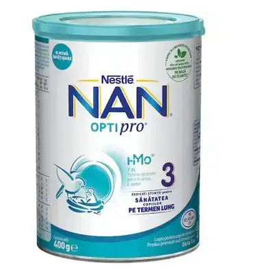 Nan 3 Optipro Premium latte formula, +12 mesi, 400 g, Nestlé