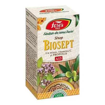 Sciroppo miele, vitamina C e propoli Biosept, A13, 100 ml, Fares