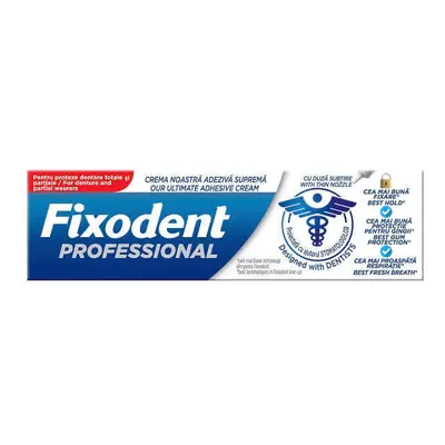 Crema adesiva per protesi dentarie professionali, 40 gr, Fixodent