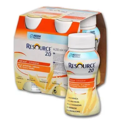 Resource 2.0 con vaniglia, 4x 200 ml, Nestlé