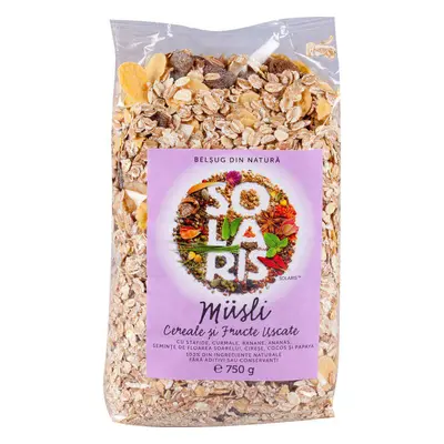 Muesli ai cereali e frutta secca, 500 g, Solaris