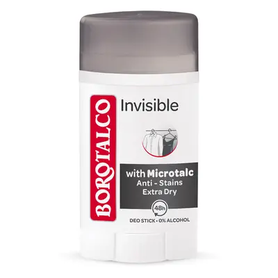 Deodorante stick invisibile, 40ml, Borotalco