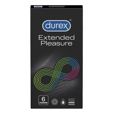 Preservativi Extended Pleasure, 6 pezzi, Durex