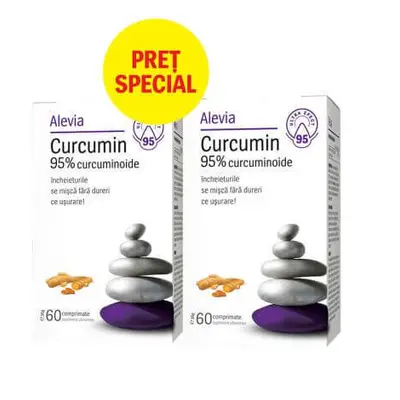 Curcumina 95% curcuminoidi 60 compresse, Alevia (prezzo speciale 1+1)