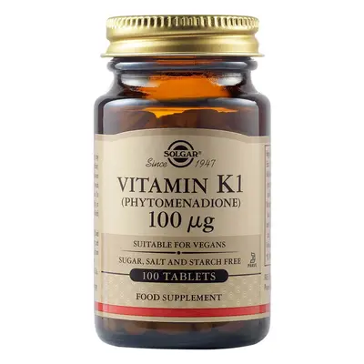 Vitamina K1 100 mcg, 100 compresse, Solgar