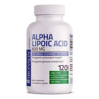 Acido alfa lipoico, 600 mg, 120 capsule, Bronson Laboratories