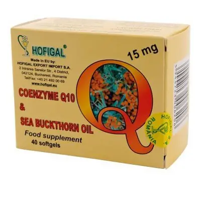 Coenzima Q10 in olio di olivello spinoso 15 mg, 40 capsule, Hofigal