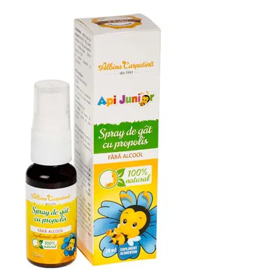 Spray per il collo con propoli ApiJunior Carpathian Bee, 20 ml, Apicola Pastoral