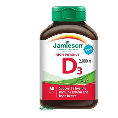 Vitamina D3 2000IU 50 mcg, 60 compresse, Jamieson