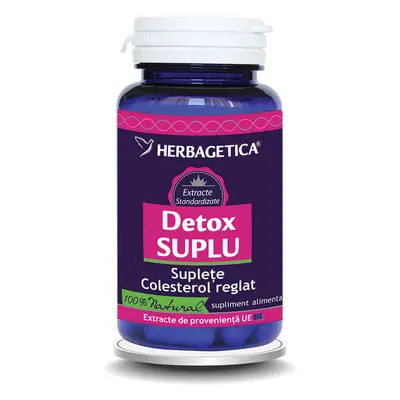 Detox Suplu, 30 capsule, Herbagetica