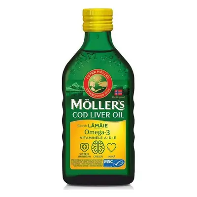 Olio di fegato di merluzzo al limone Omega 3, 250 ml, Möller's