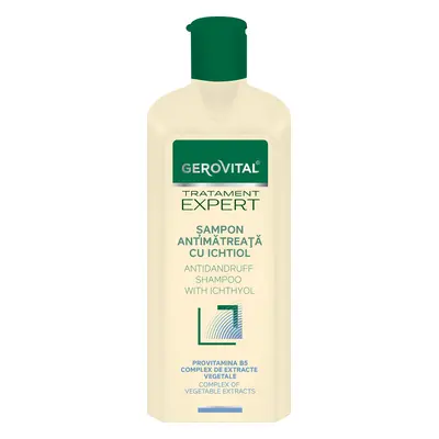 Shampoo Antiforfora con Ittiolo, Gerovital Tratament Expert, 250 ml, Farmec