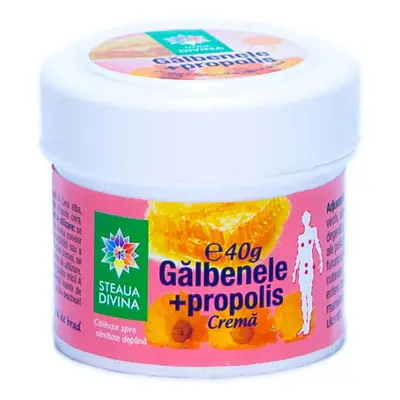 Crema di calendula con propoli, 40g, Steaua Divina