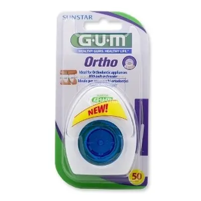 GUM Ortho Floss Filo Interdentale Spugnoso 50 Pezzi