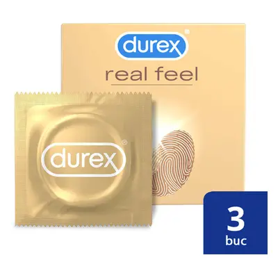 Preservativi Real Feel, 3 pezzi, Durex