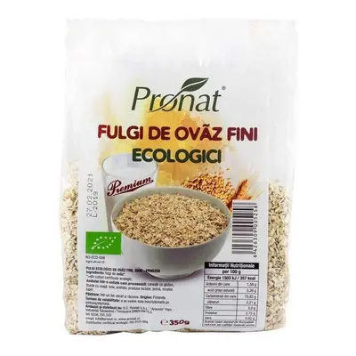 Fiocchi d'avena fini biologici, 350 g, Pronat