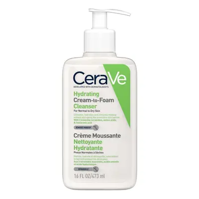 Crema detergente schiumogena e idratante per pelli normali-secche, 473 ml, CeraVe