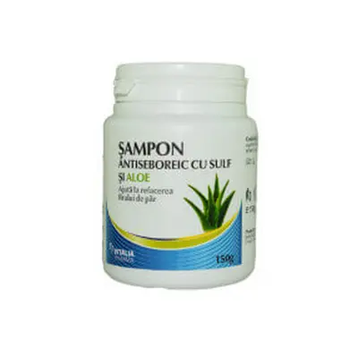 Shampoo antiseborroico con zolfo e aloe, 150 g, Vitalia