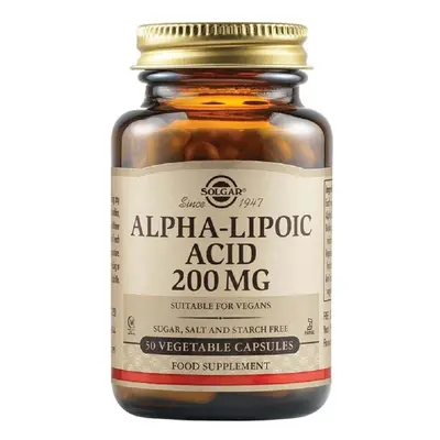 Acido alfa-lipoico 200 mg, 50 capsule, Solgar