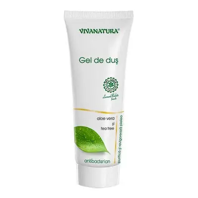 Gel doccia antibatterico con aloe vera e tea tree, 250 ml, Vivanatura