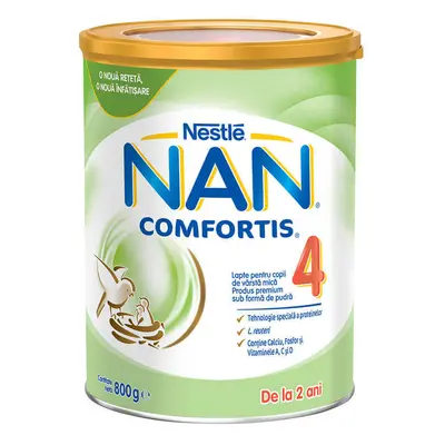 Latte di proseguimento Nan 4 Comfortis, +2 anni, 800 g, Nestlé